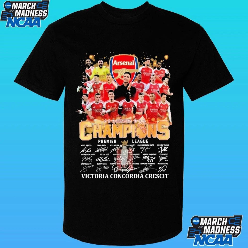 Arsenal Champions 2026 Victoria Concordia Crescit Shirtt