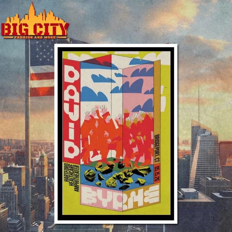 David Byrne In Bridgeport CT On May 15 2026 Tour Poster Shirt