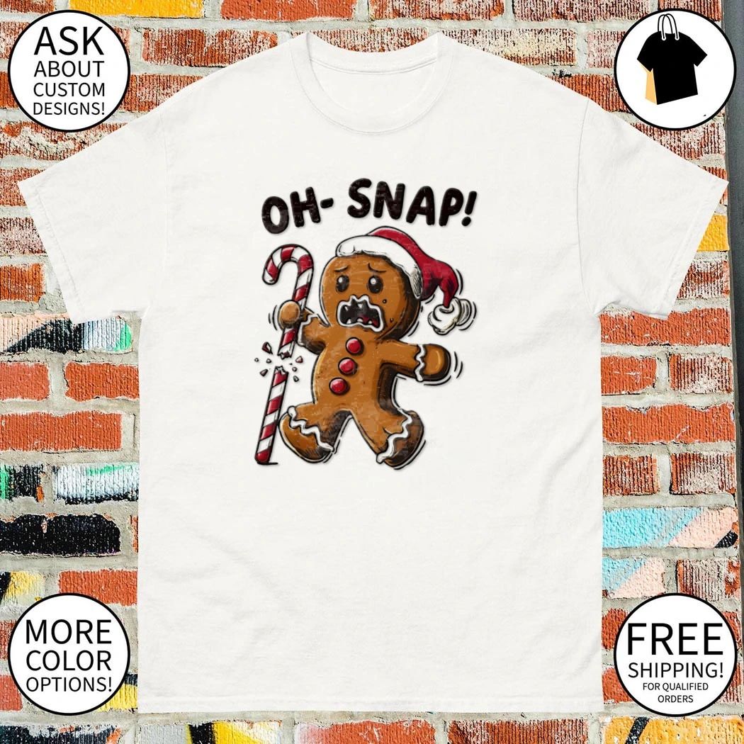 Funny Gingerbread With Broken Candy Cane Meme shirt