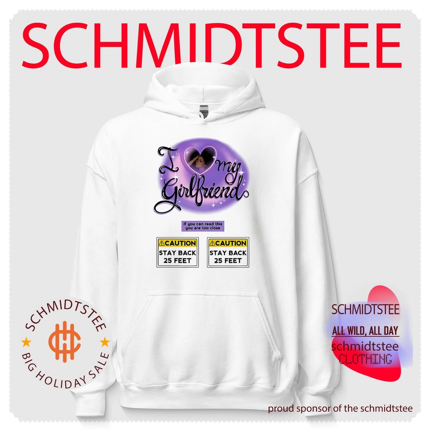 I love my girlfriend If you can read this you are too close graphic shirt