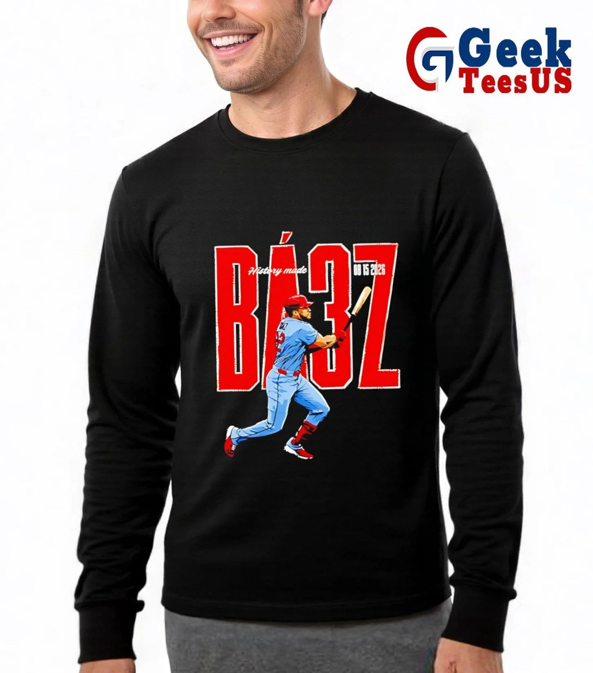 History Made Joshua Báez 2026 St. Louis Cardinals Baseball Player Swinging shirt