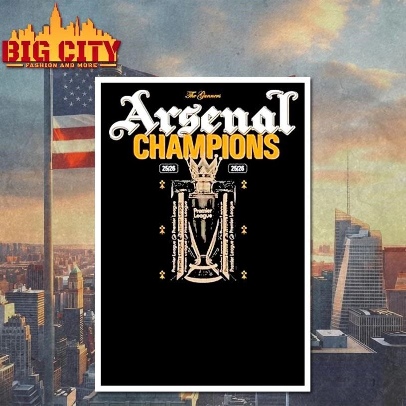 Arsenal Premier League Champions Shirt