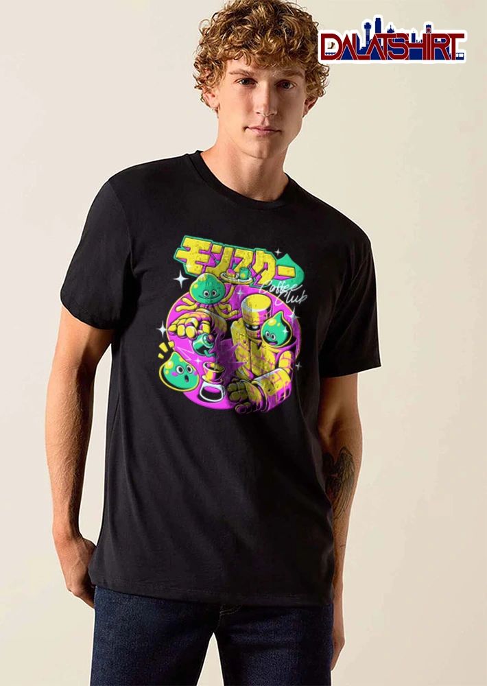 Coffee Club golem and slimes pouring coffee shirt