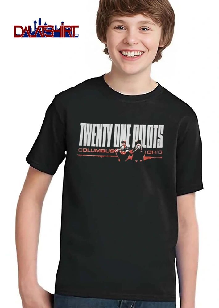 Twenty One Pilots two men sitting drinking coffee shirt