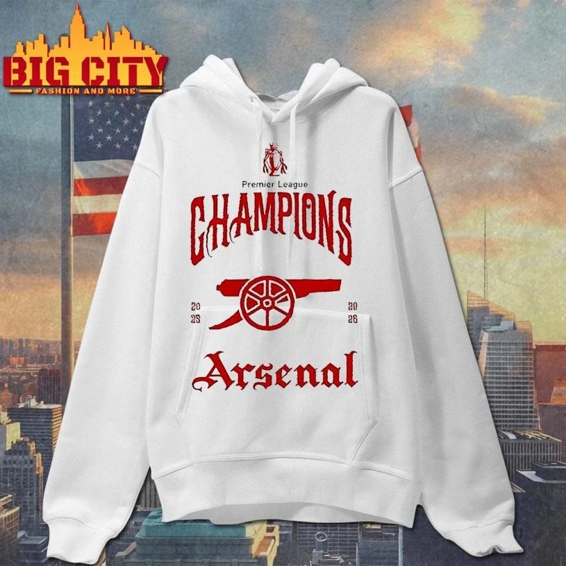 Arsenal Fc Premier League Champions 2025 26 North London Forever Shirt