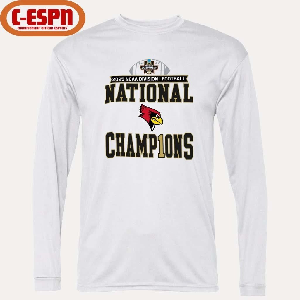 Illinois State Redbirds 2025 NCAA DI Football National Champions Locker Room T-Shirt