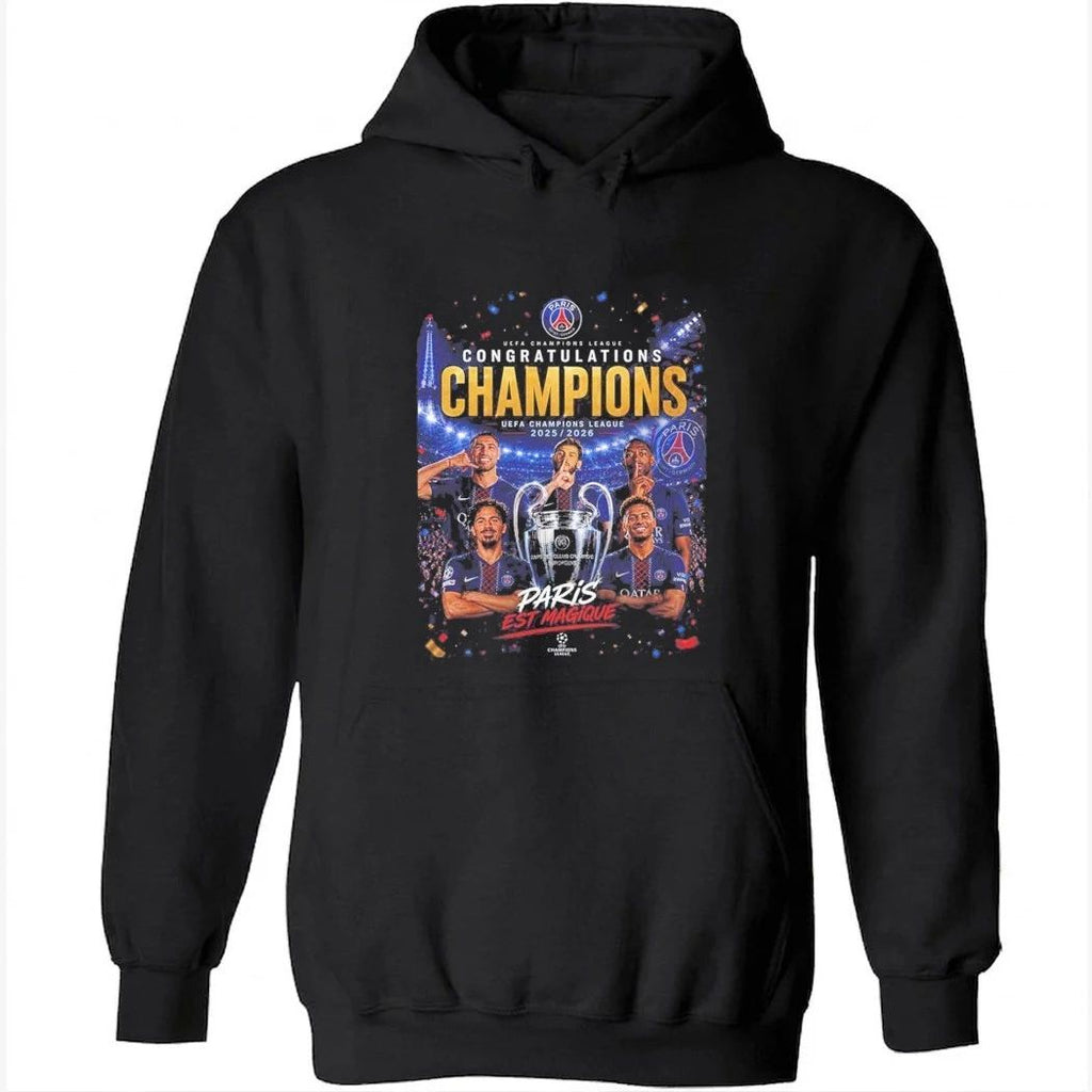 Paris Saint Germain PSG 2026 UEFA Champions League Winner Paris Est Magique Shirt