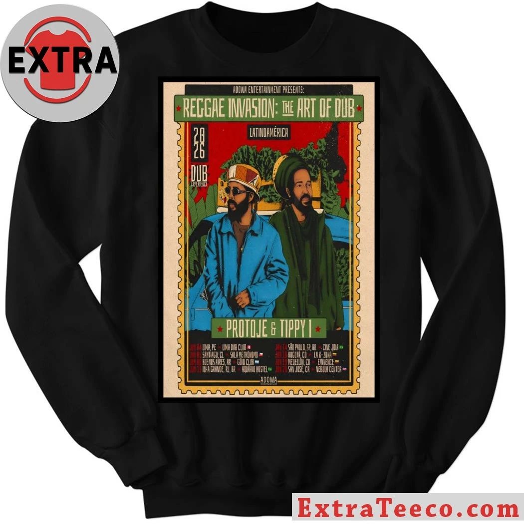 Protoje And Tippy I Latam 2026 Tour Poster Shirt