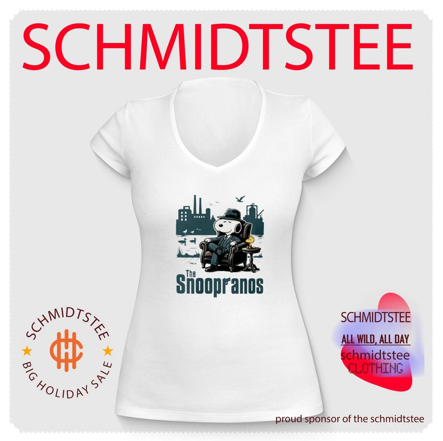 The Snoopranos Peanuts Mafia Parody Sopranos Mashup shirt