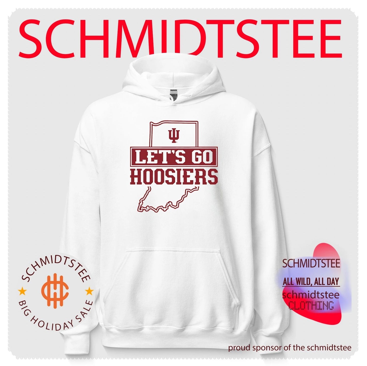 Indiana Let’s Go Hoosiers state shirt