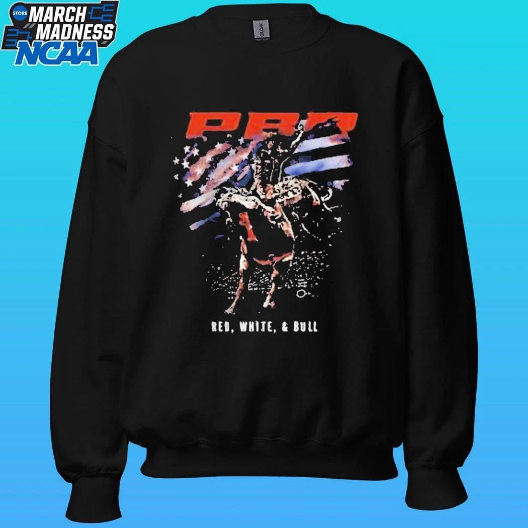 Pbr Professional Bull Riders Red White And Bull Spotlight 2026 Shirt