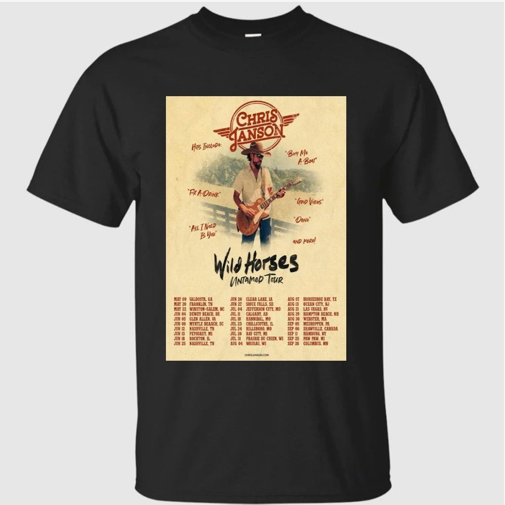 Chris Janson Tour Wild Horses Untamed Poster 2026 Shirt