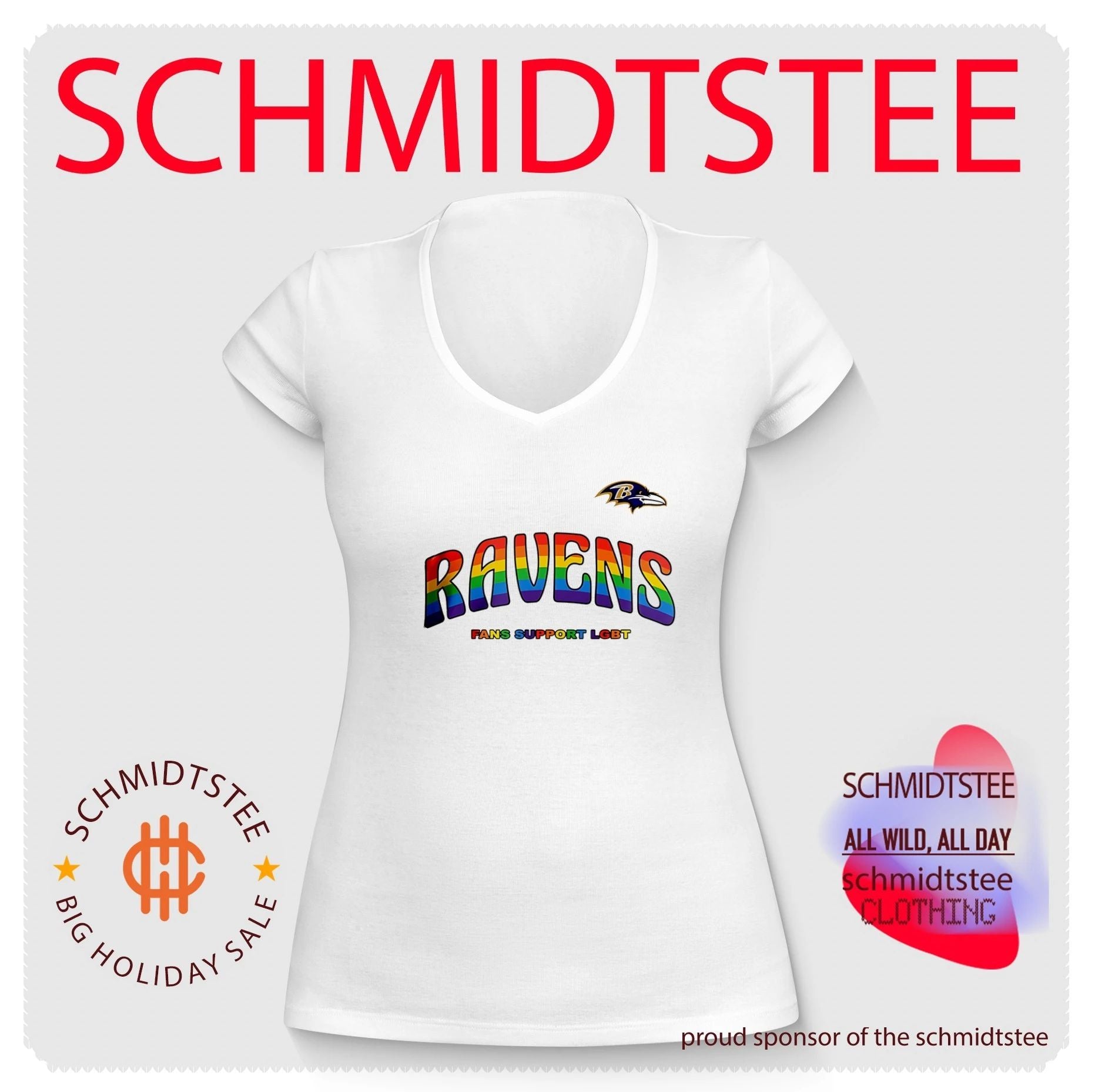 Baltimore Ravens Fans Support LGBT Pride Month shirt