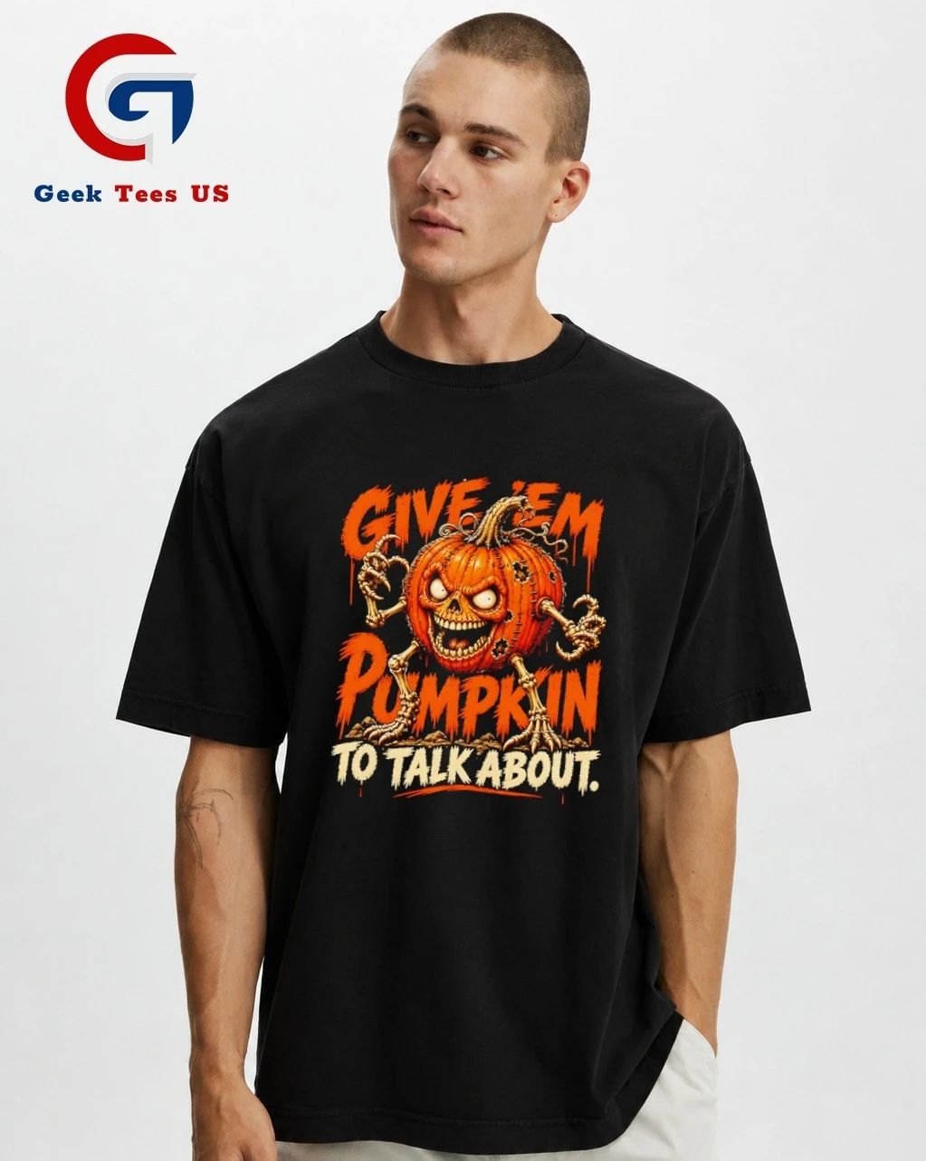 Give ’em pumpkin to talk about Halloween 2026 T-shirt