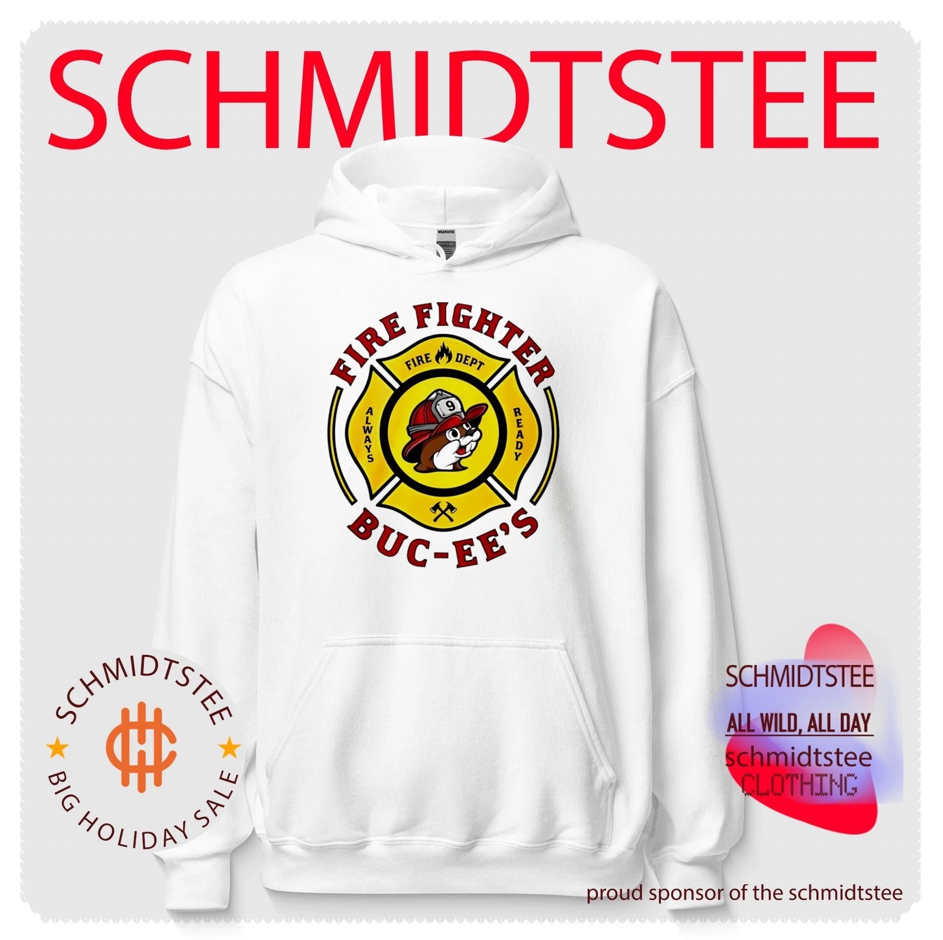 Buc-Ee’s Fire Dept Firefighter Mascot Always Ready shirt