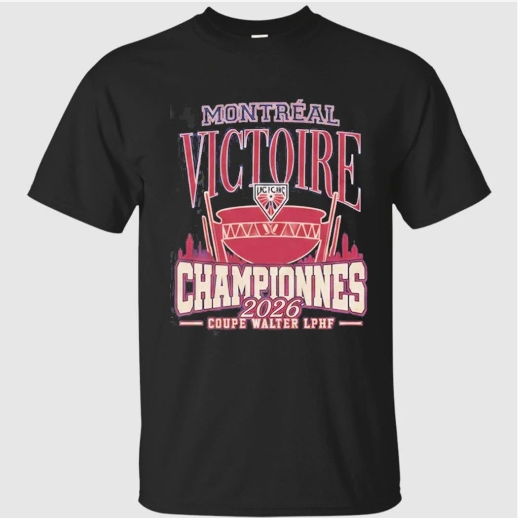Adult Montreal Victoire Royalty Champions Locker Room 2026 T-Shirt