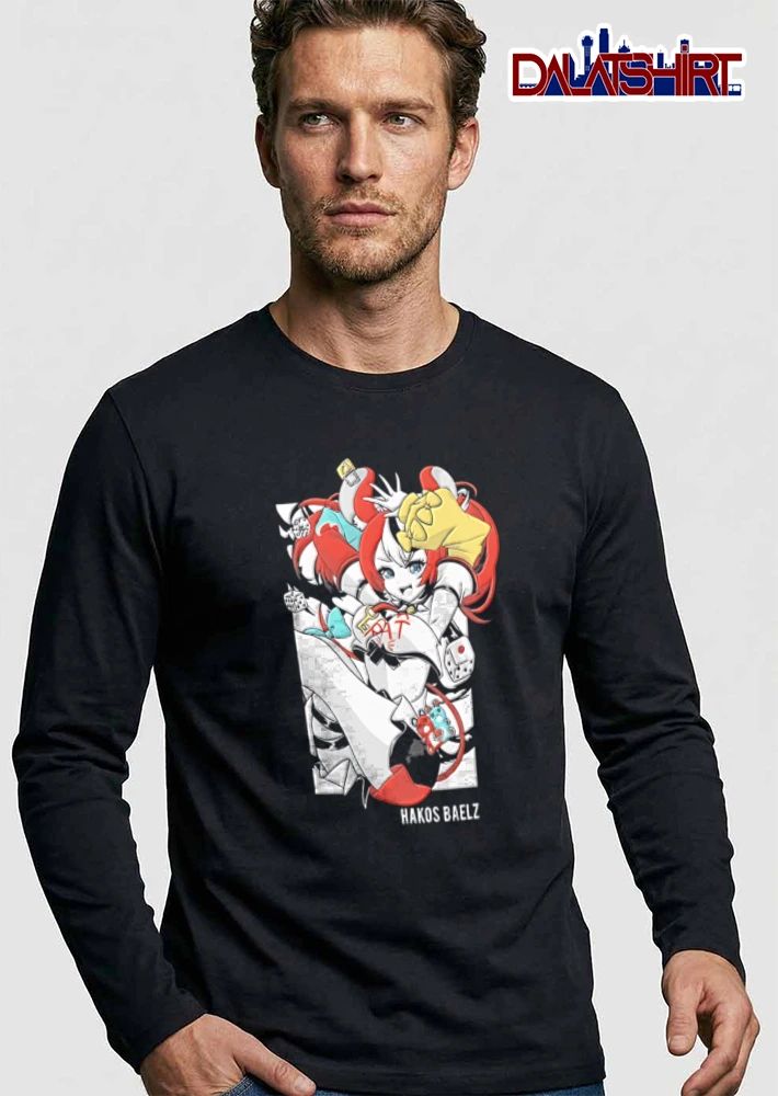 Hololive Hakos Baelz anime girl red hair dice shirt