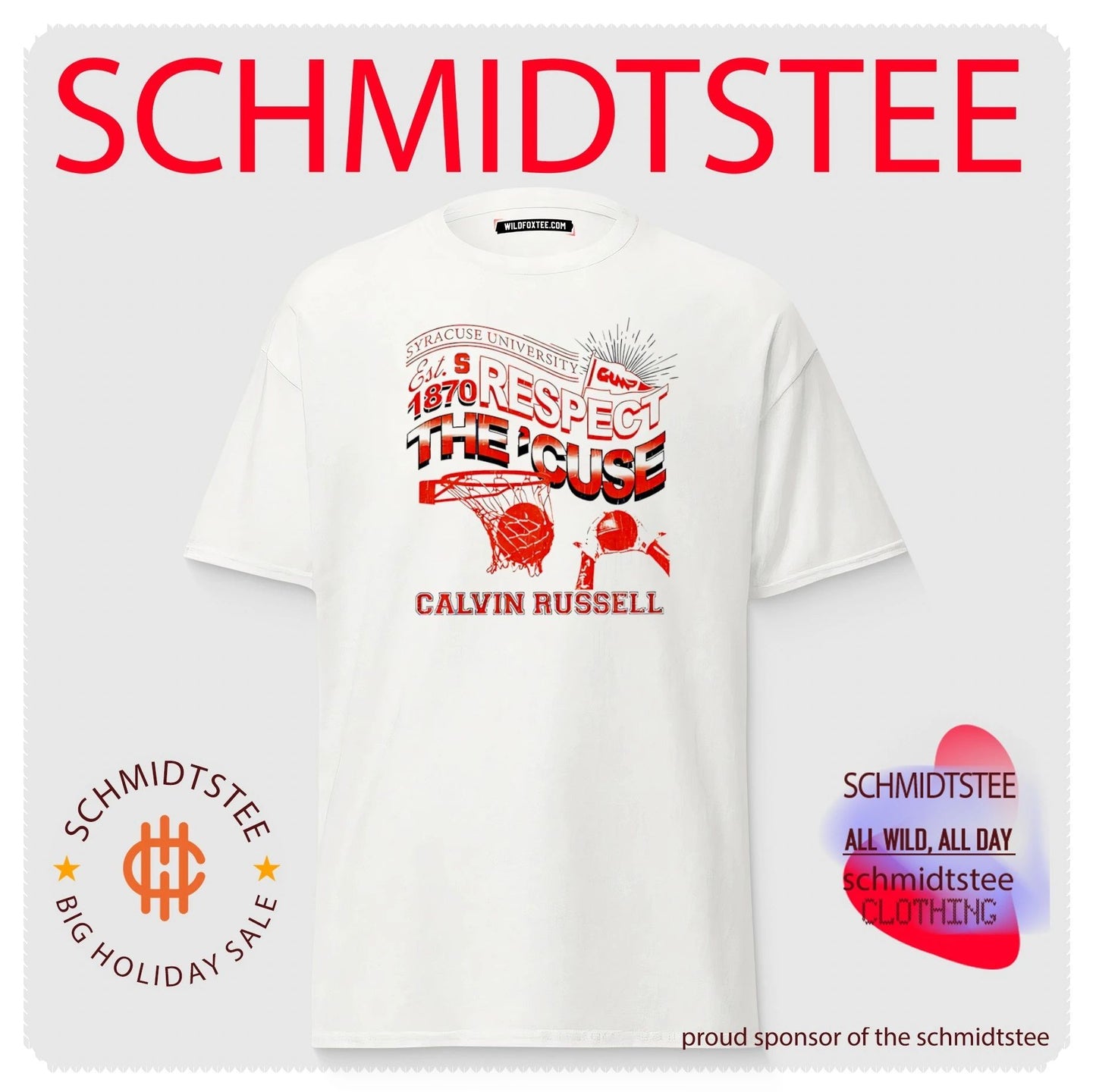 Syracuse University Respect the cuse Calvin Russell Est 1870 shirt