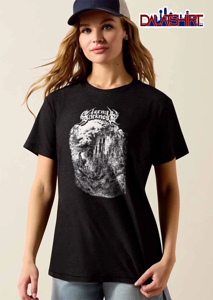 Eternal Darkness gothic castle horsemen dark landscape shirt