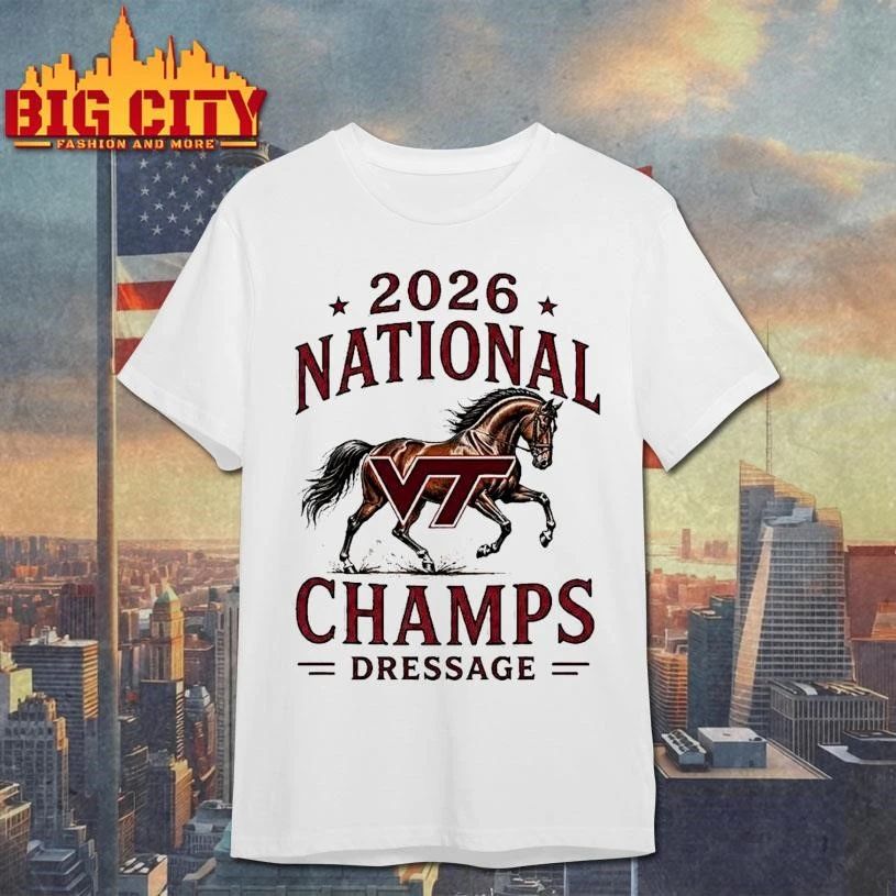 Virginia Tech Hokies 2026 National Champs Dressage Horse 1 Shirt