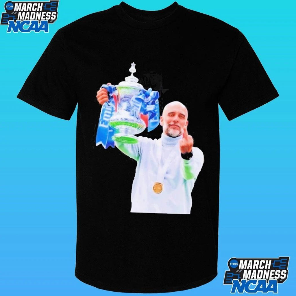 Pep Guardiola 2026 Champions Middle Finger Graphicshirt