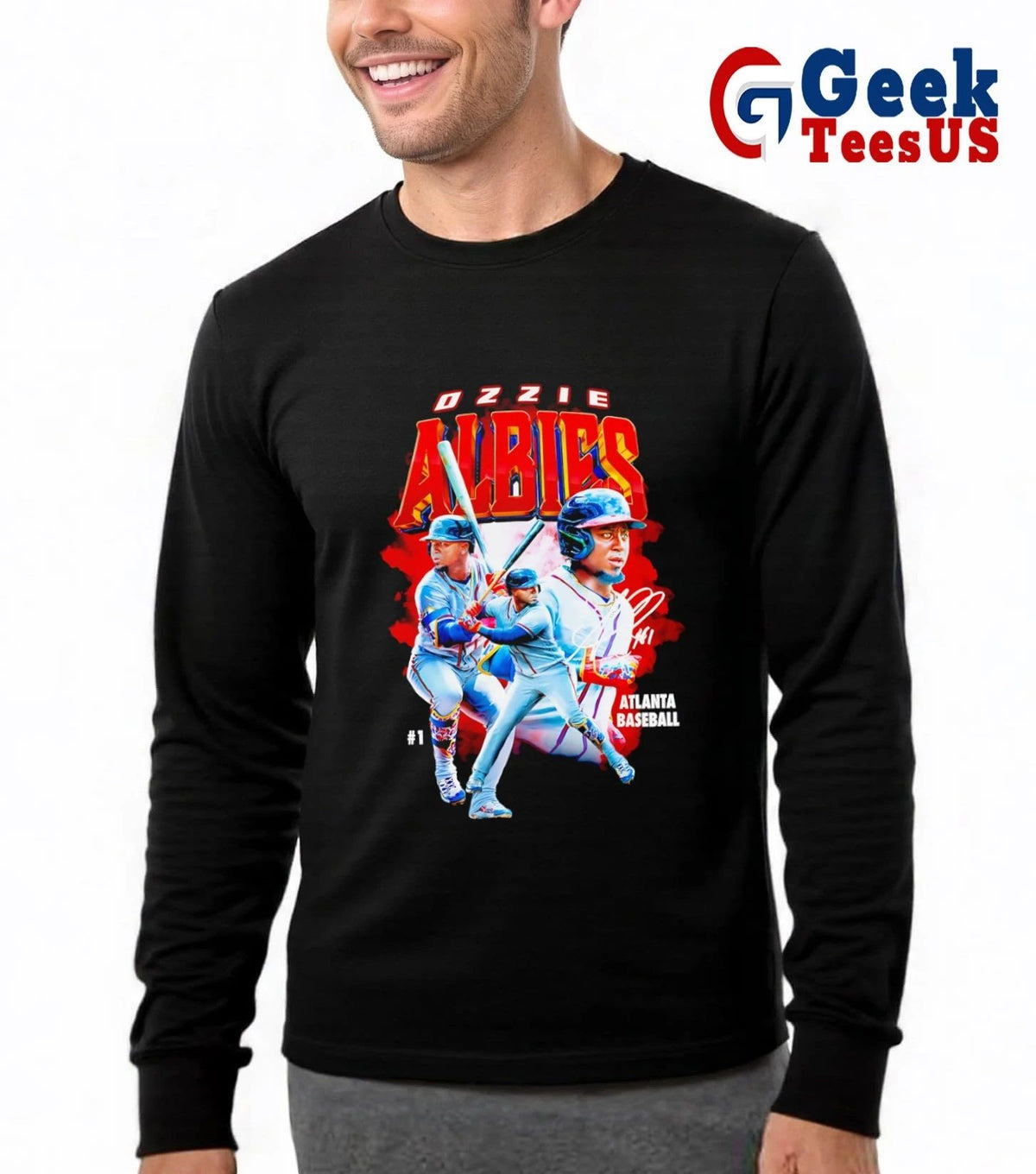 Ozzie Albies Atlanta Braves baseball 2026 signature shirt