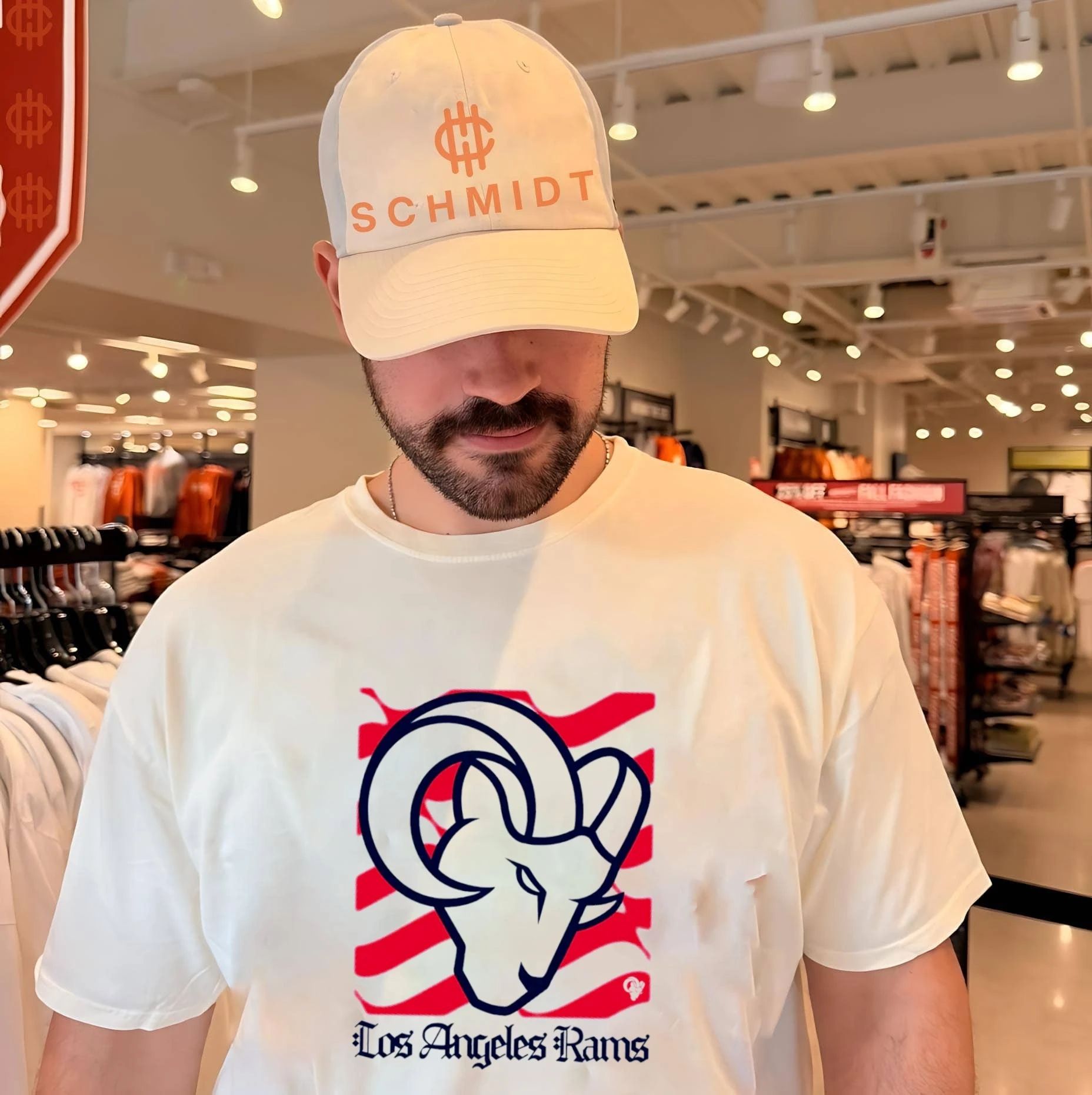 Los Angeles Rams American 250th Flag Heritage Wordmark shirt