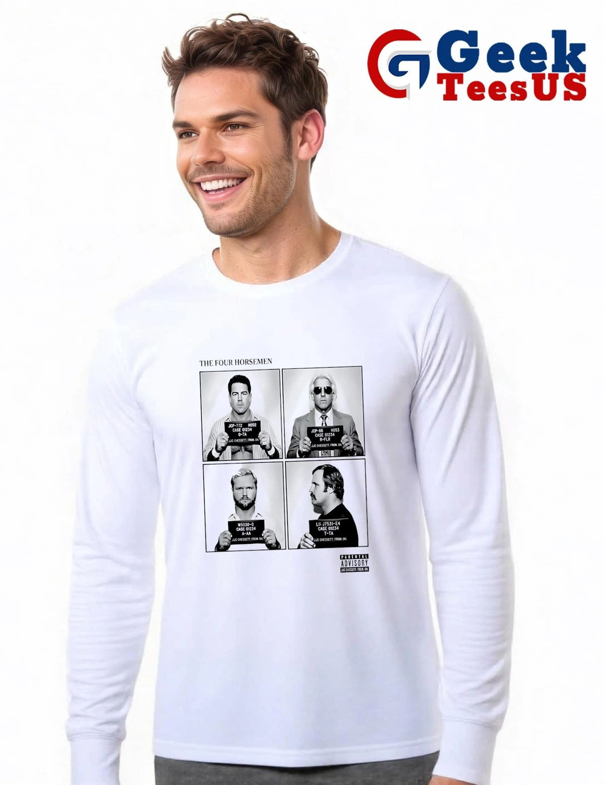Four Horsemen Ric Flair Tully Blanchard Arn Anderson Ole Anderson Mugshot shirt