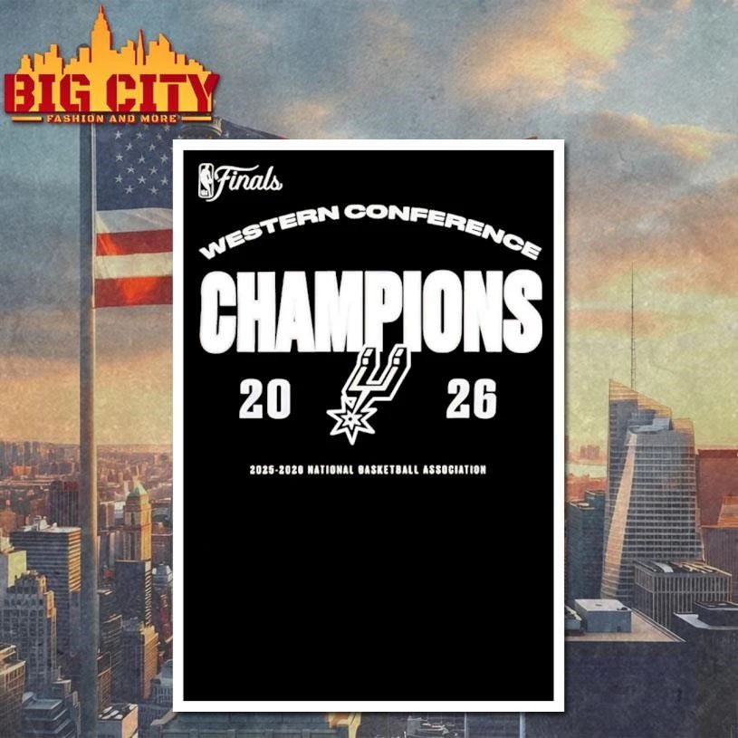 San Antonio Spurs Western Conference Champions 2026 logo Shirt