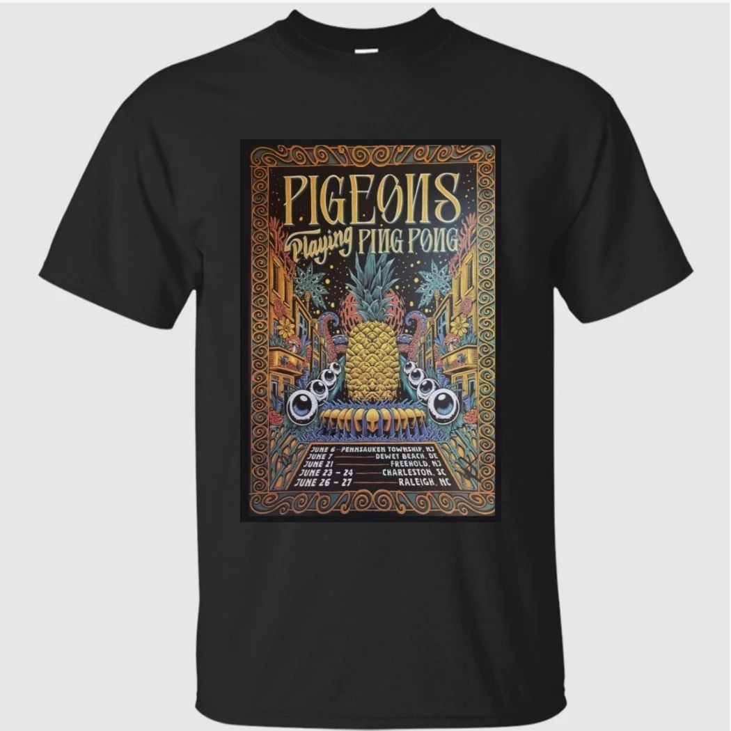 Pigeons Playing Ping Pong June 7 2026 Poster Dewey Beach Shirt