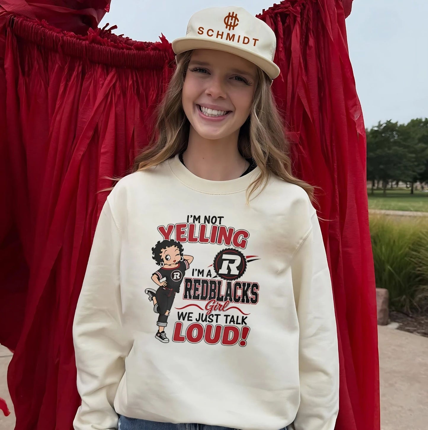 I’m not yelling I’m a Redblacks we just talk loud shirt