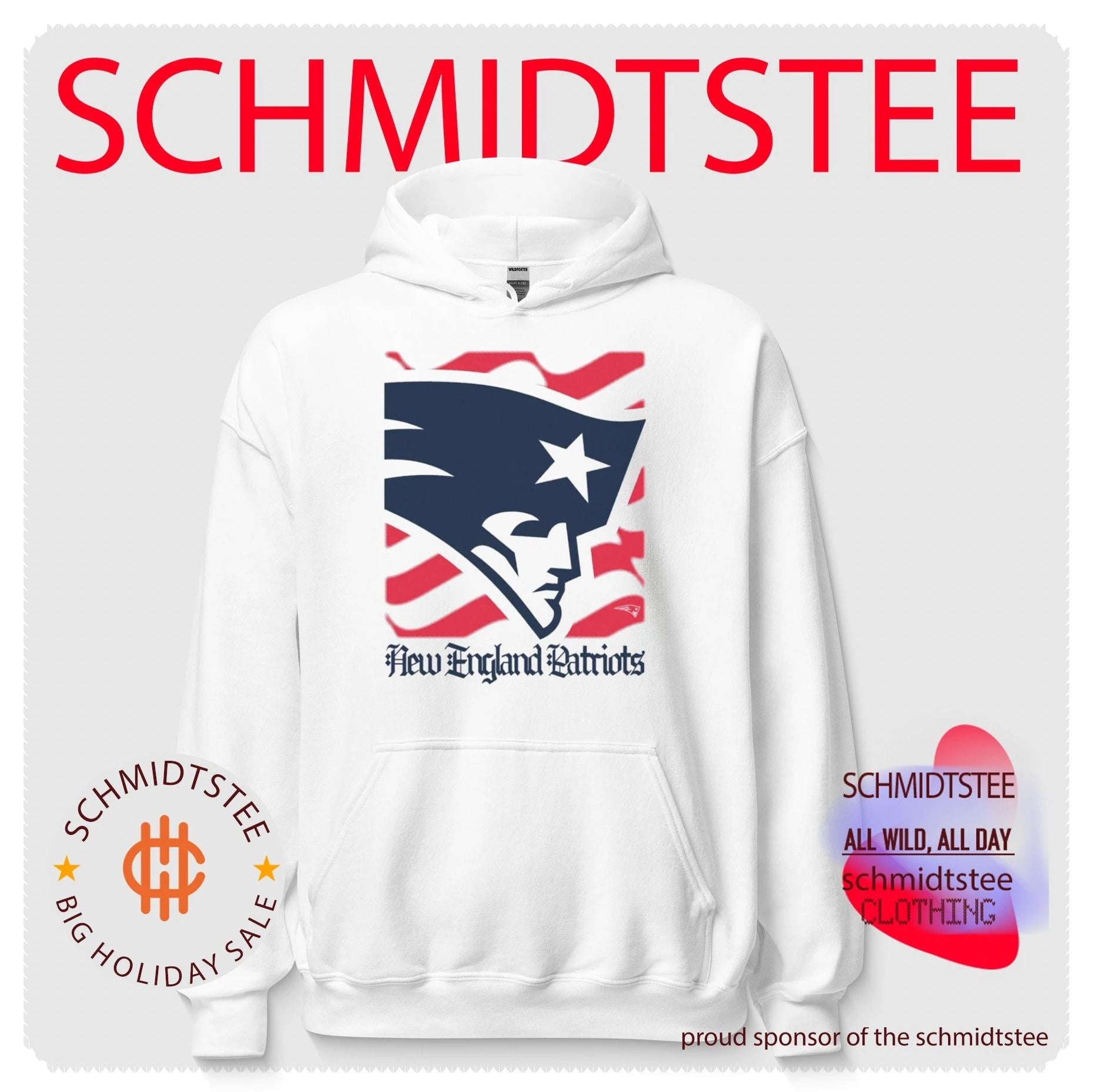 New England Patriots American 250th Flag Heritage Wordmark shirt