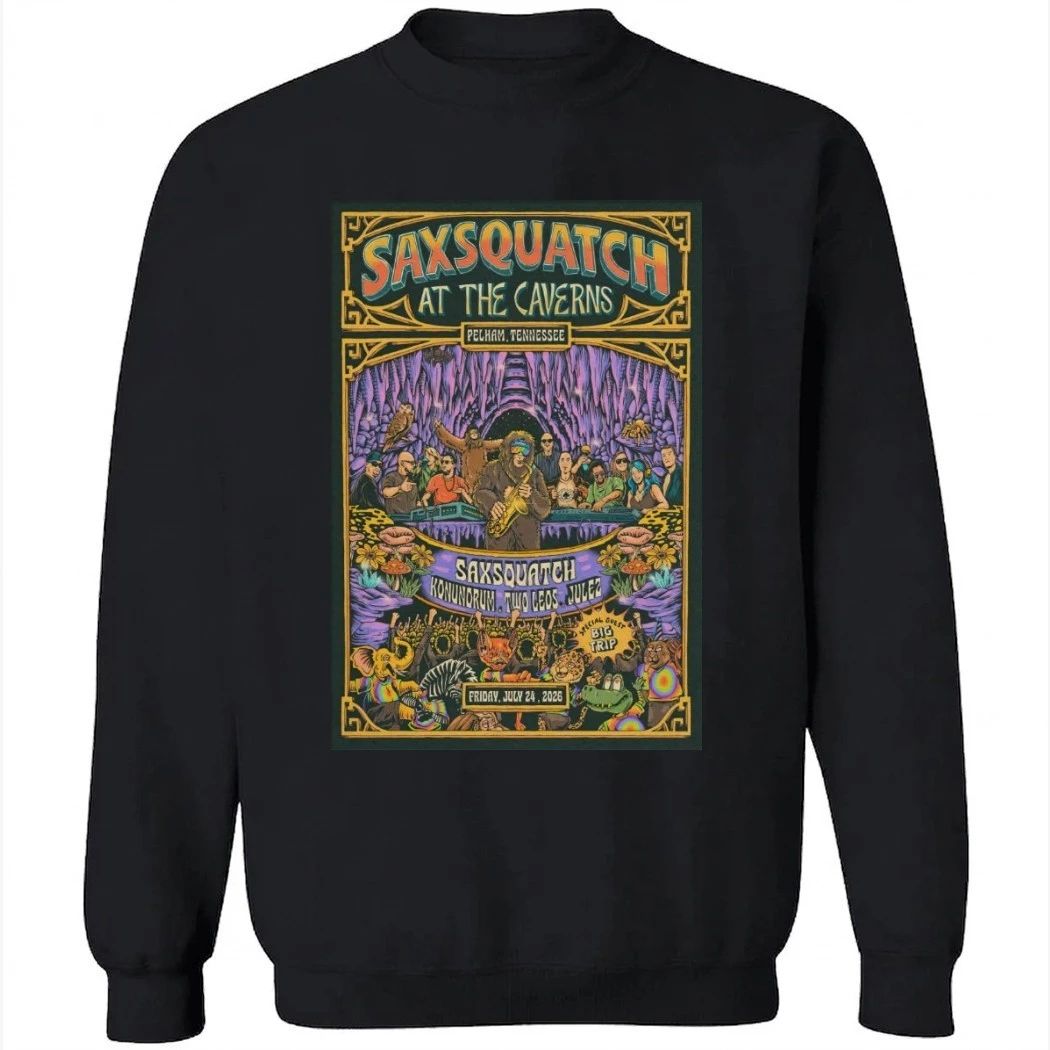 Saxsquatch Concert Tour in Pelham 07-24-2026 Poster Shirt