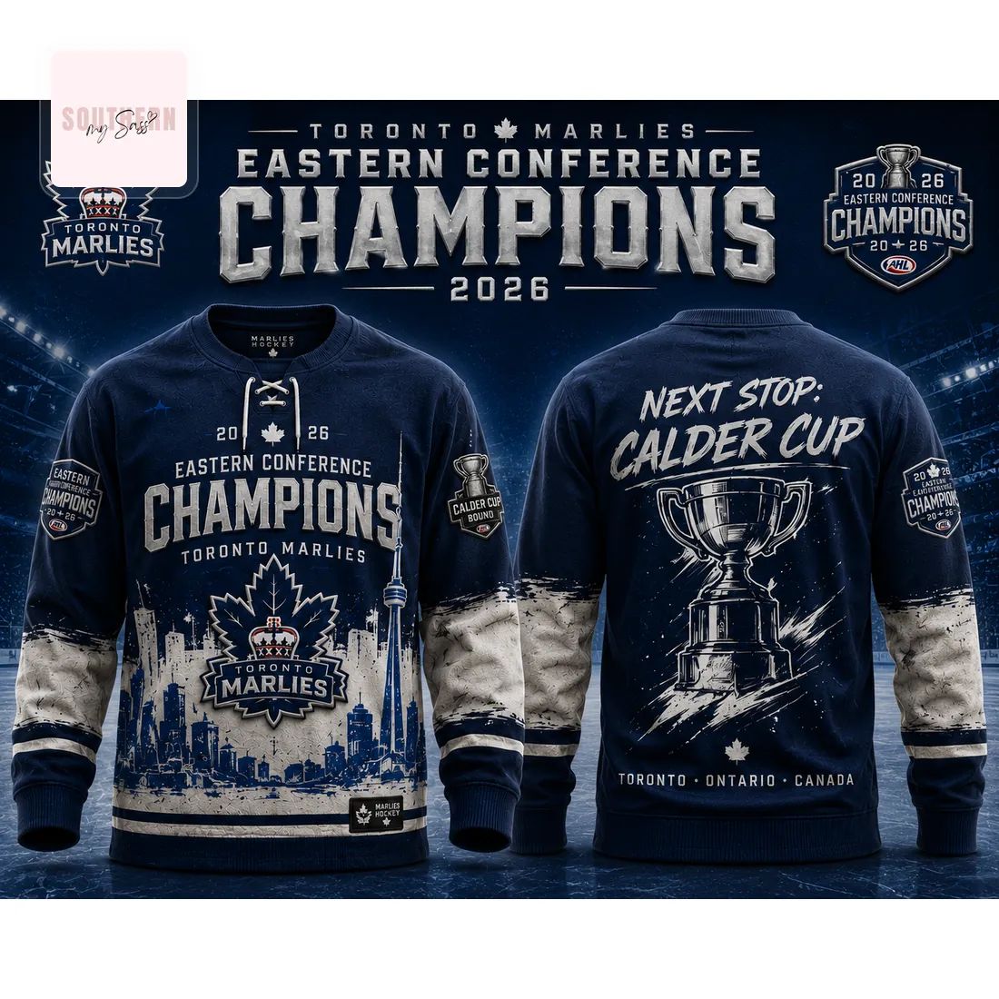 Toronto Marlies 2026 Eastern Conference Champions Hockey Jersey