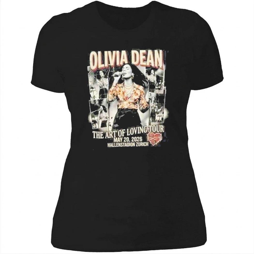 Olivia Dean The Art Of Loving Tour May 20 2026 Hallenstadion Zurich Concert Vintage Bootleg Shirt