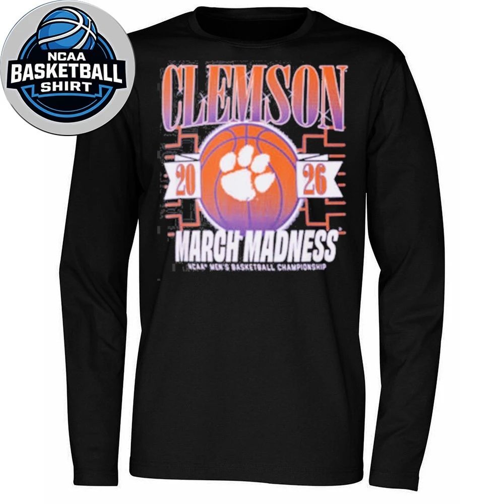 Basketball 2026 Clemson March Madness Clemson Tournament Logo Shirt