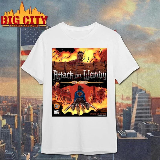 Attack on Wemby 2026 NBA Finals Graphic Parody Shirt