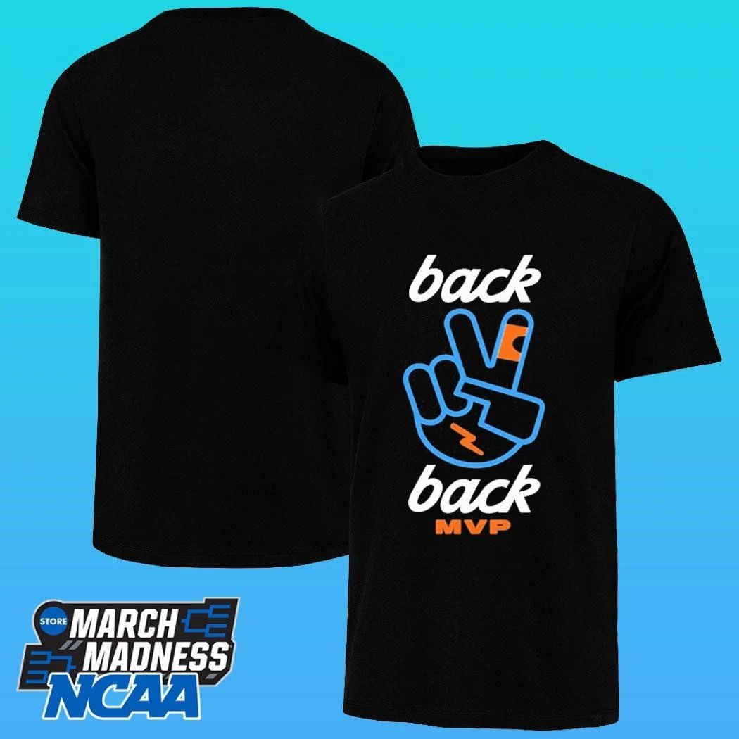 Shai Gilgeous Alexander Piece Hand Mvp Oklahoma City Thunder Basketball Back 2 Back Shirt