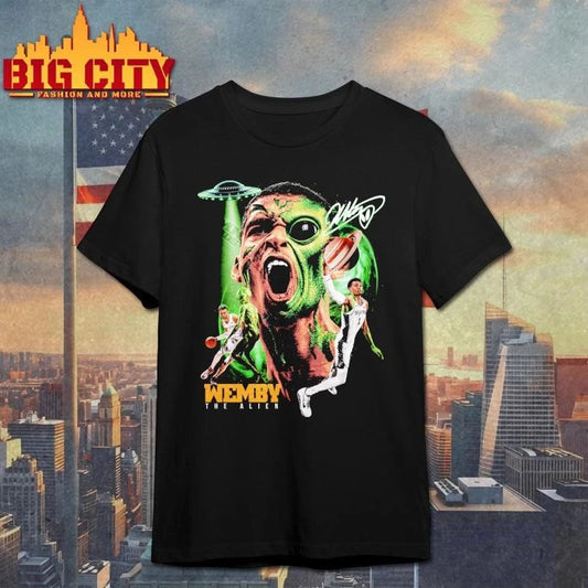 Victor Wembanyama Wemby The Alien Signature Graphic Shirt