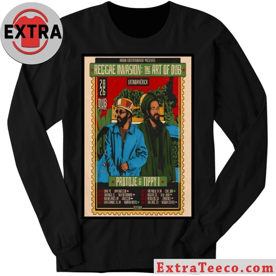 Protoje And Tippy I Latam 2026 Tour Poster Shirt
