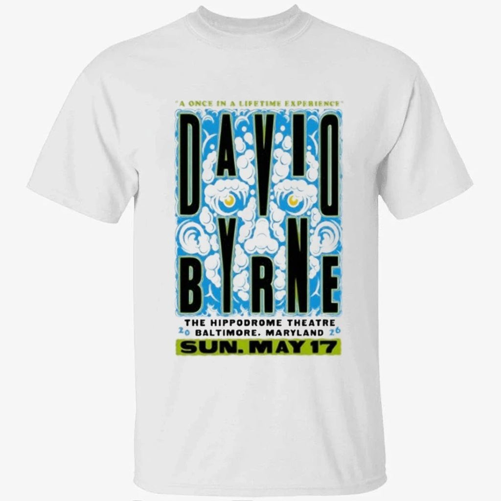 David Byrne May 17 2026 In Baltimore MD Shirt