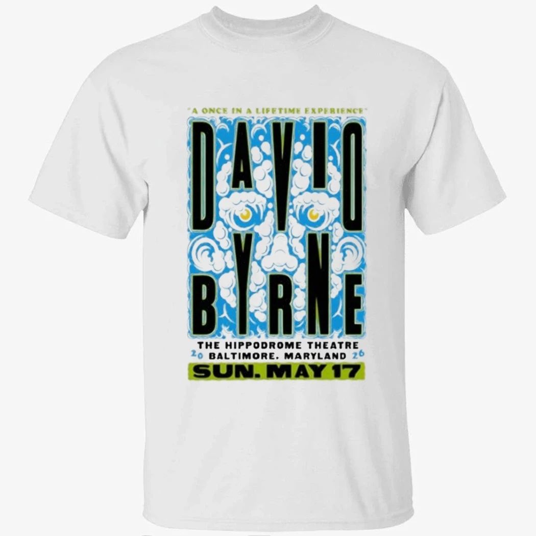 David Byrne May 17 2026 In Baltimore MD Shirt