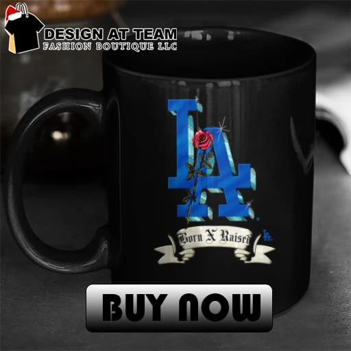 Los Angeles Dodgers Born X Raised Rose Logo shirt