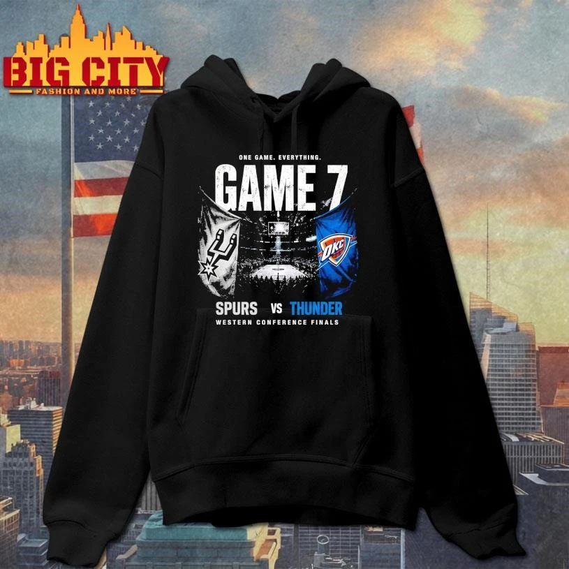 Spurs vs Thunder One Game Everything Western Finals Game 7 NBA Playoffs 2026 Shirt