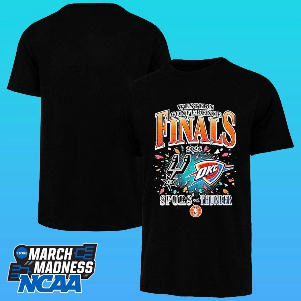 San Antonio Spurs Vs Oklahoma City Thunder Western Conference Finals 2026 Shirt