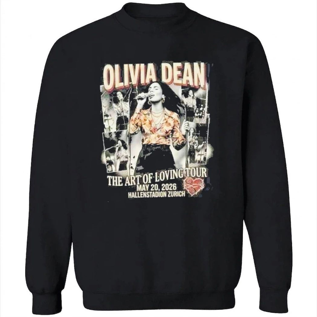 Olivia Dean The Art Of Loving Tour May 20 2026 Hallenstadion Zurich Concert Vintage Bootleg Shirt