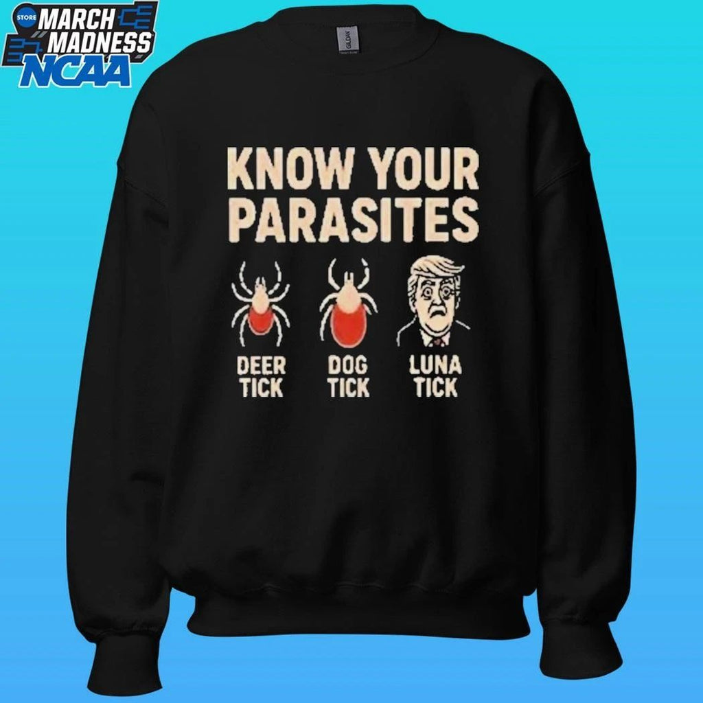 Robert De Niro Know Your Parasites Deer Tick Dog Tick Luna Tick Anti Trump Shirt
