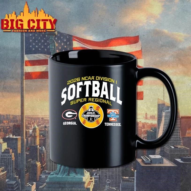Georgia Bulldogs and Tennessee Volunteers 2026 NCAA Division I Softball Super Regionals shirt