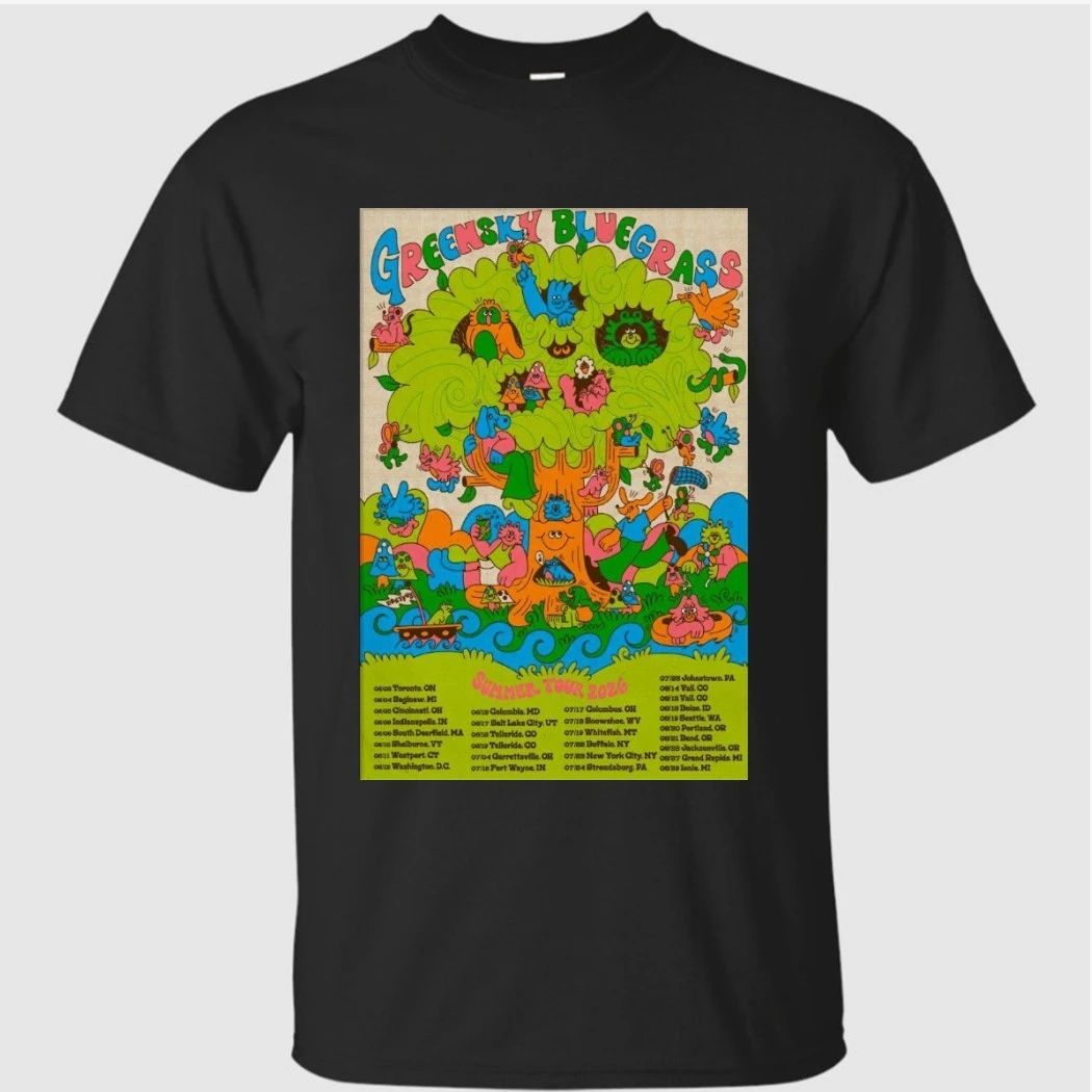 Greensky Bluegrass Summer Tour 2026 Poster Shirt