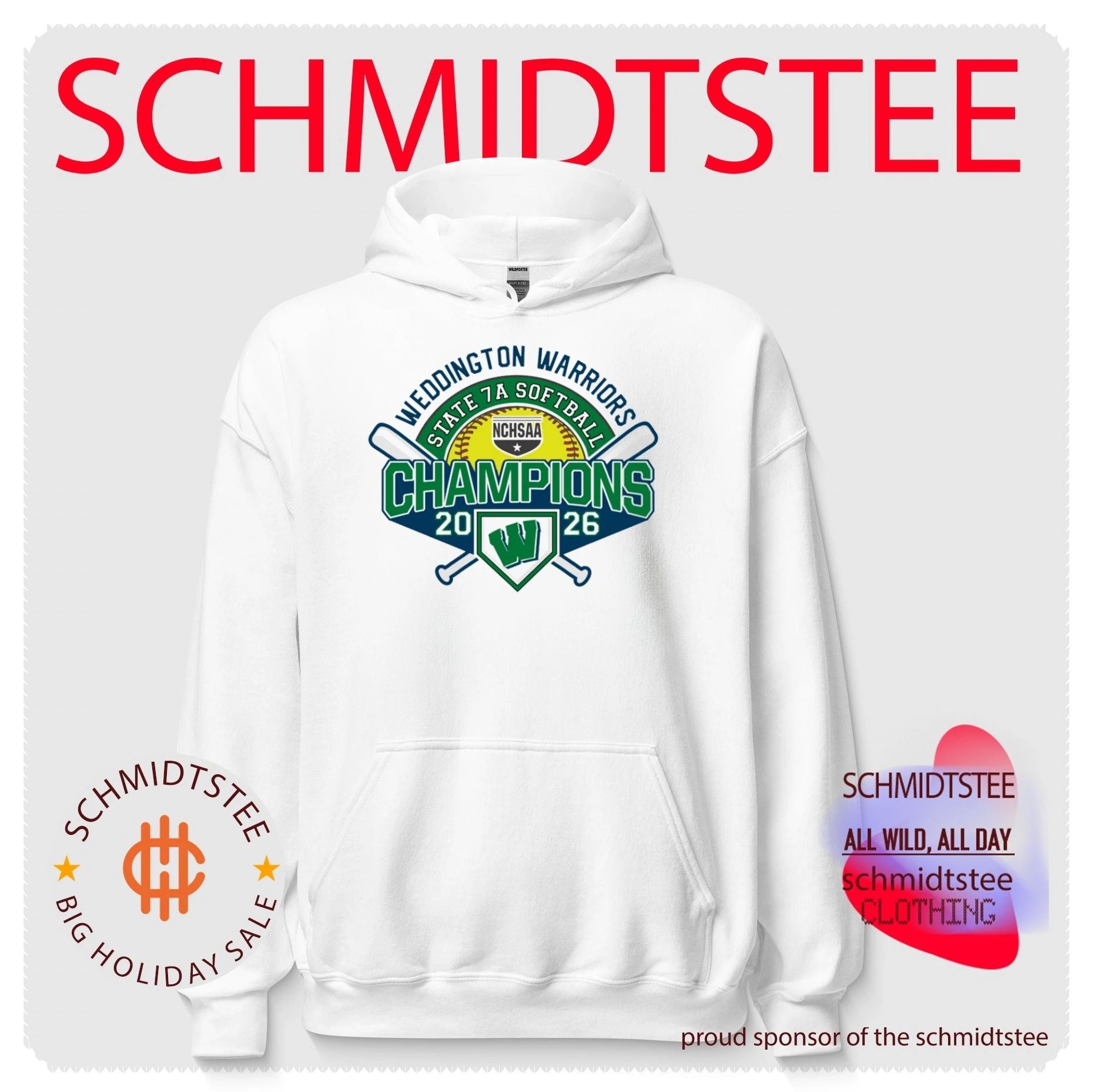 Weddington Warriors 2026 NCHSAA State 7A Softball Champions shirt